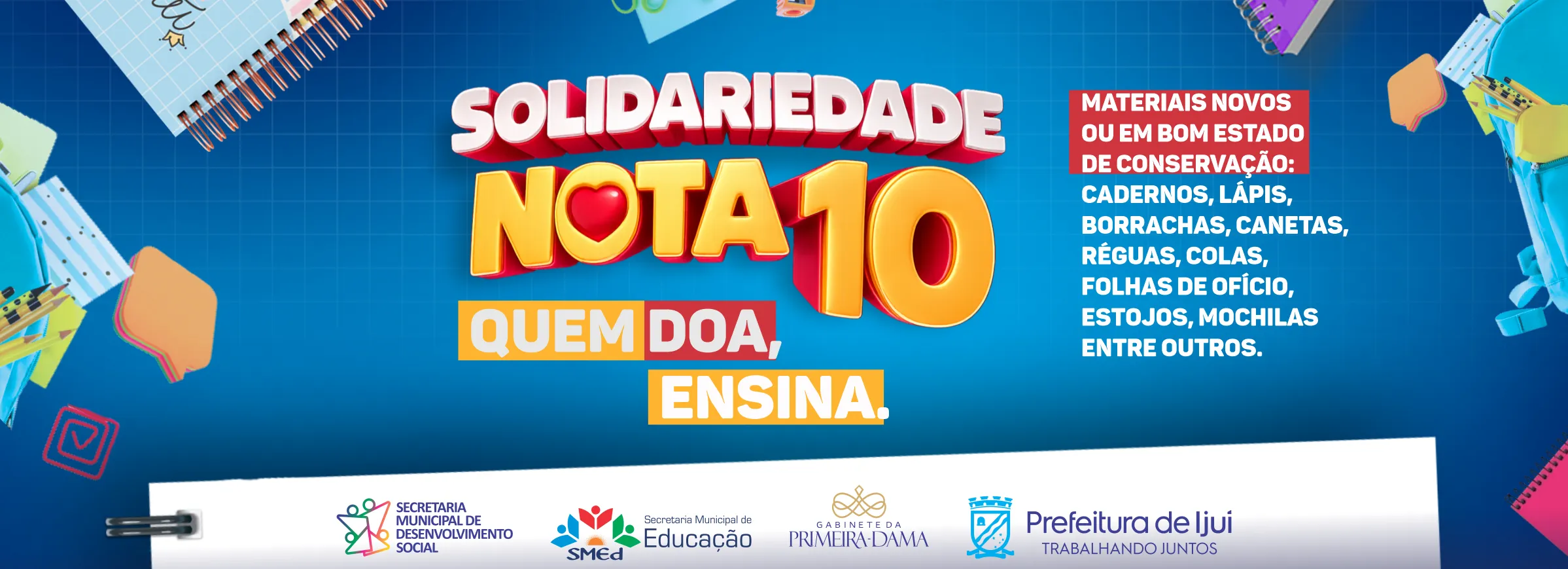 Campanha Solidariedade Nota 10