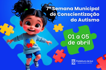Semana de Conscientização do Autismo inicia nesta terça, 1º de abril