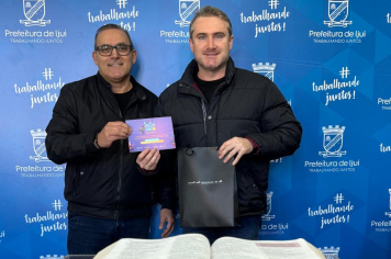 Prefeito Cossetin recebe diretor do Sesc Ijuí Ronaldo Soares