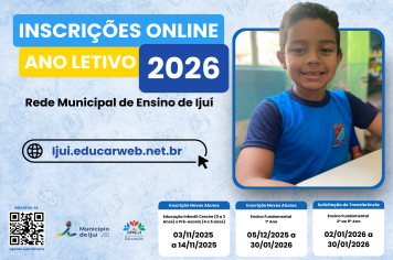 SMED divulga calendário de inscrições, matrículas, rematrículas e transferências para 2026