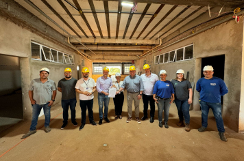 Prefeito Andrei Cossetin visita obras do novo Sest/Senat em Ijuí