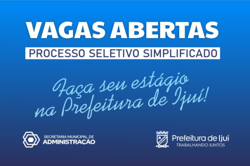 Prefeitura Municipal de Ijuí abre inscrições para seleção de estagiários