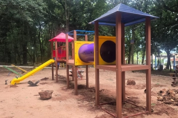 Prefeitura de Ijuí revitaliza área infantil no Bosque dos Capuchinhos