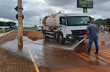 Smodutran realiza limpeza da cidade após chuvas intensas