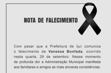Nota de Falecimento