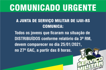 Comunicado Urgente