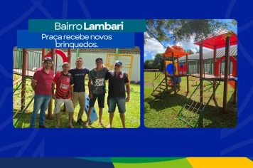 A comunidade do bairro Lambari passa a contar com um espaço de lazer ainda mais qualificado.