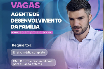Ijuí tem 4 vagas para Agentes de Desenvolvimento da Família