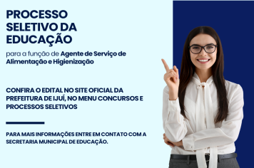 Abertas as inscrições para contratação de agentes de serviço de alimentação e higienização