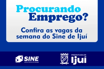 Sine abre vagas de emprego em diversos ramos