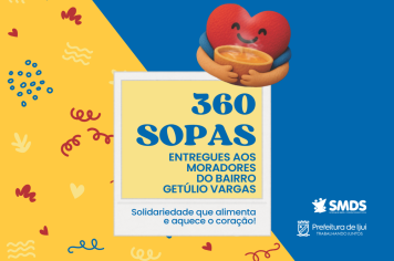 Sabor que Aquece entrega 360 sopas no bairro Getúlio Vargas