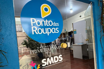 Ponto das Roupas doou 5100 peças em agosto