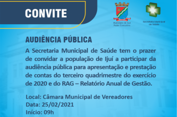 Convite Audiência Pública