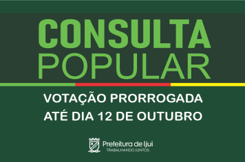 Votação da Consulta Popular é prorrogada até o próximo domingo, 12