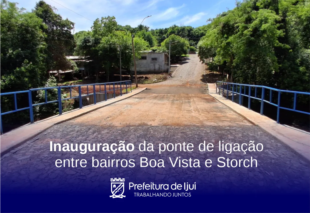 Ponte será inaugurada no final da tarde de hoje