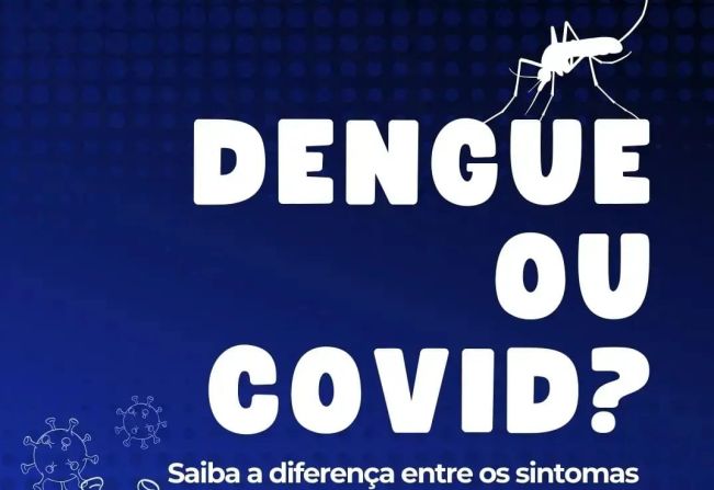 Saiba diferenciar Dengue de Covid