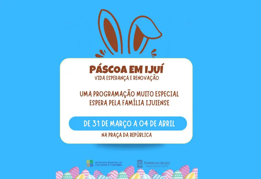 Páscoa em Ijuí terá programação especial com cultura, fé e atrações para toda a família