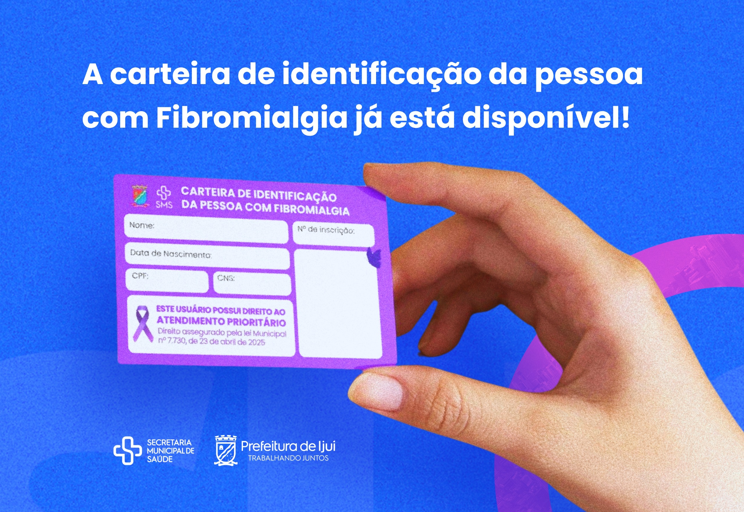 Carteira de identidade da pessoa com fibromialgia está disponível