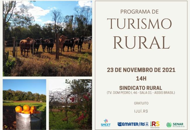SMCET promove bate-papo sobre Turismo Rural em Ijuí