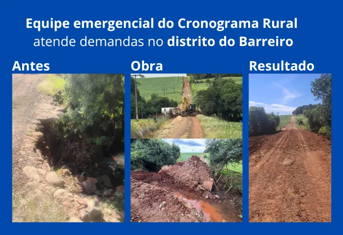 Equipe emergencial do Cronograma Rural atende demandas no distrito do Barreiro