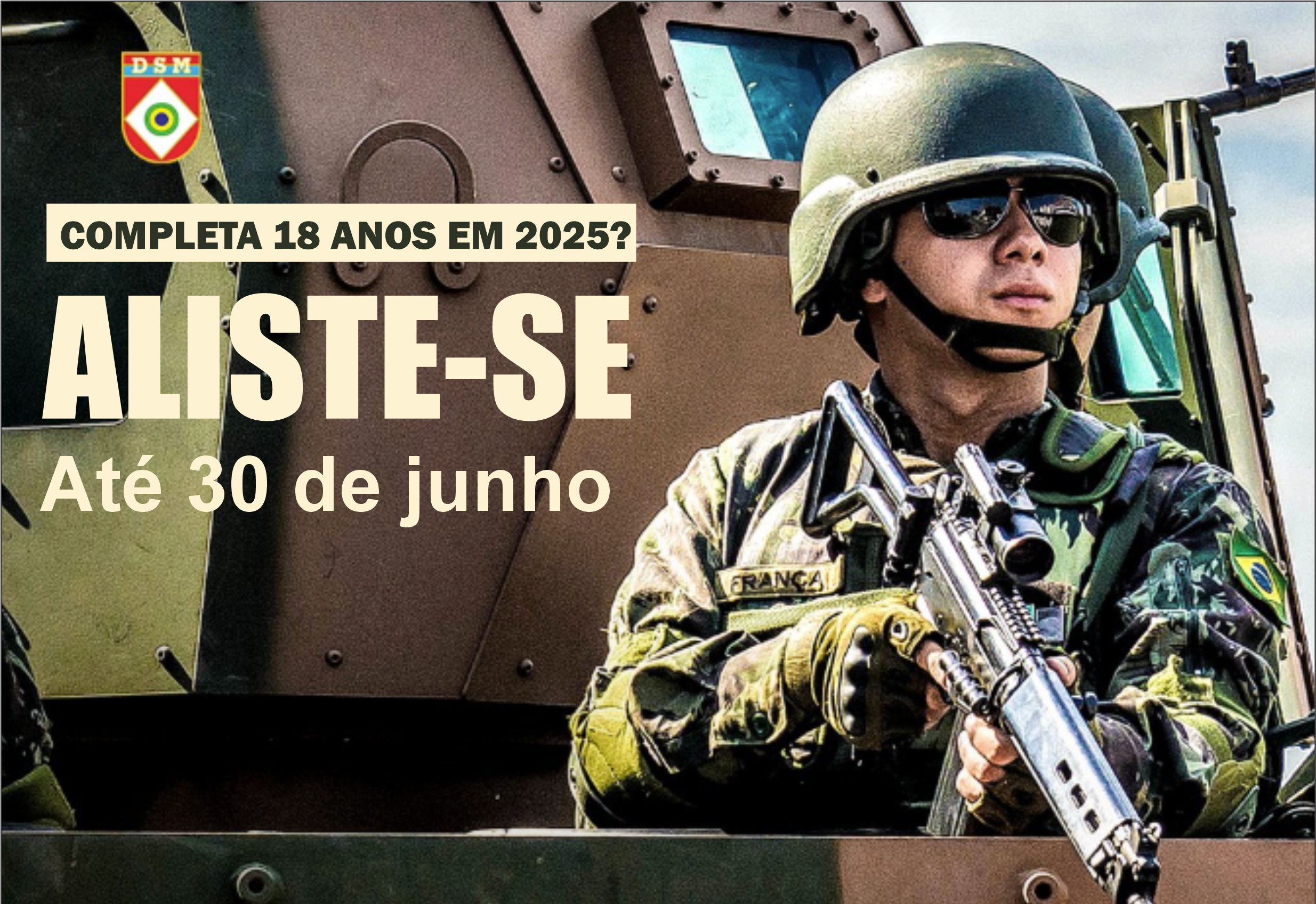 Prazo de alistamento militar encerra dia 30