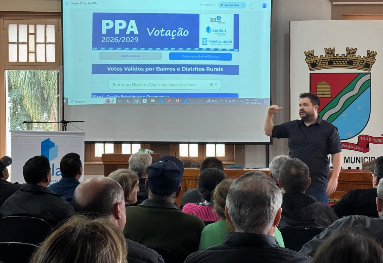 Ijuí protagonizou inovação no PPA 2026-2029