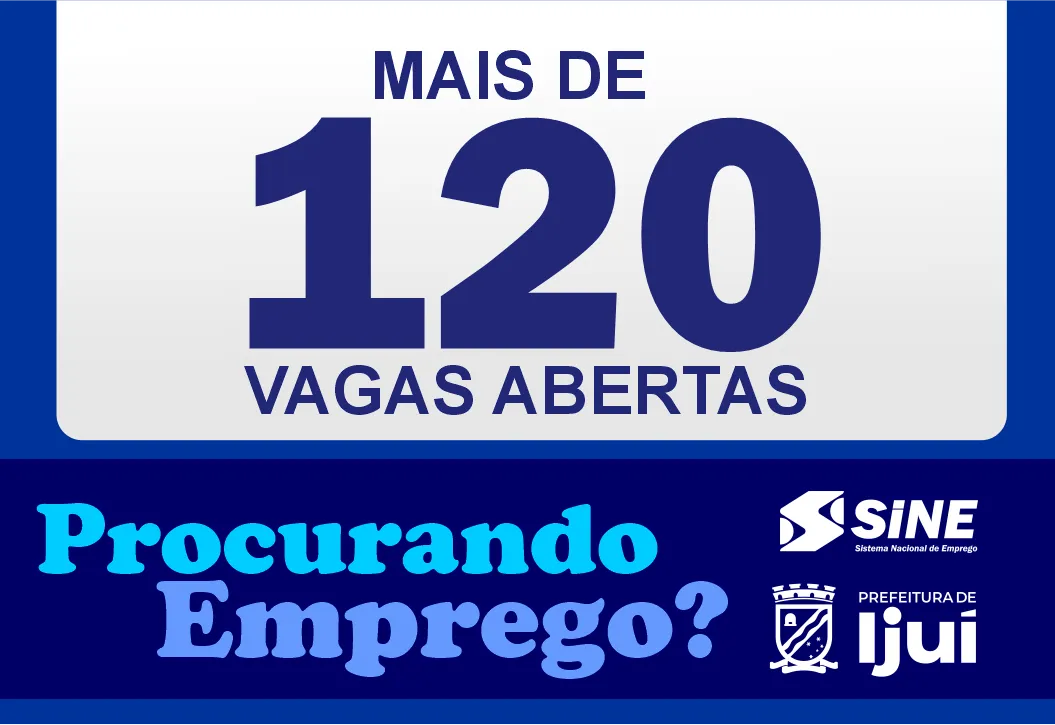 Sine oferece mais de 120 vagas de emprego na próxima semana