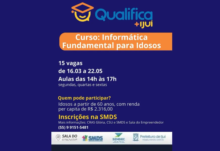 Mais um curso do QUALIFICA + IJUÍ, chega à comunidade.