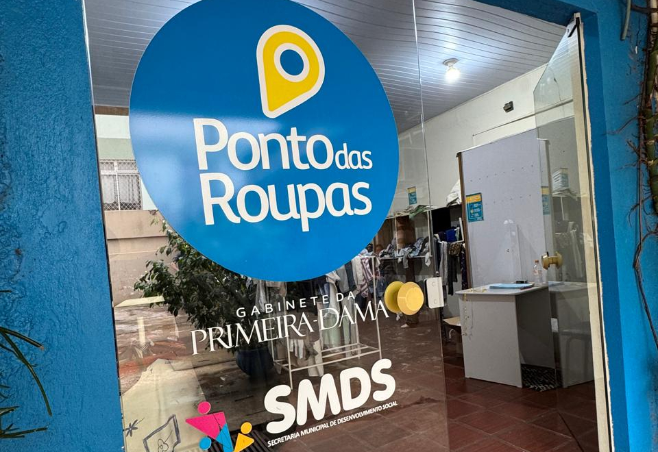 Ponto das Roupas doou 5100 peças em agosto