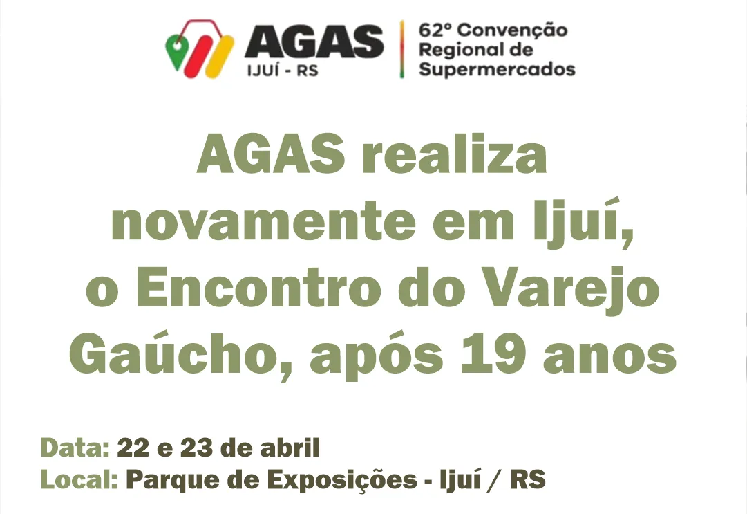 62ª Convenção Regional de Supermercados será realizada em Ijuí