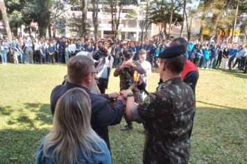 Foto - Chegada do Fogo Simbólico da Pátria