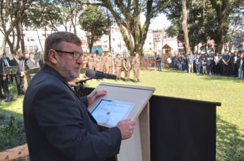 Foto - Chegada do Fogo Simbólico da Pátria