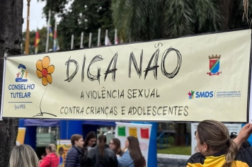 Evento Maio Laranja é realizado na Praça
