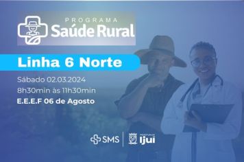 Programa Saúde rural terá ação na Linha 6 Norte