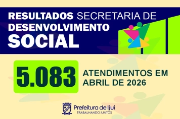 Secretaria de Assistência Social de Ijuí registra mais de 5 mil atendimentos em abril