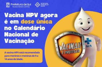 Vacina HPV agora é em dose única