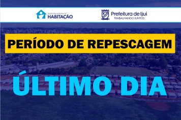 Repescagem de inscrições: Hoje é o último dia