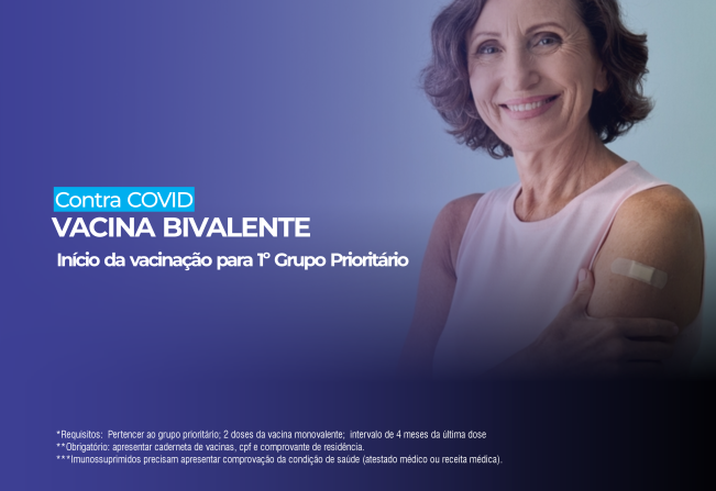 SMS disponibiliza vacina bivalente contra Covid