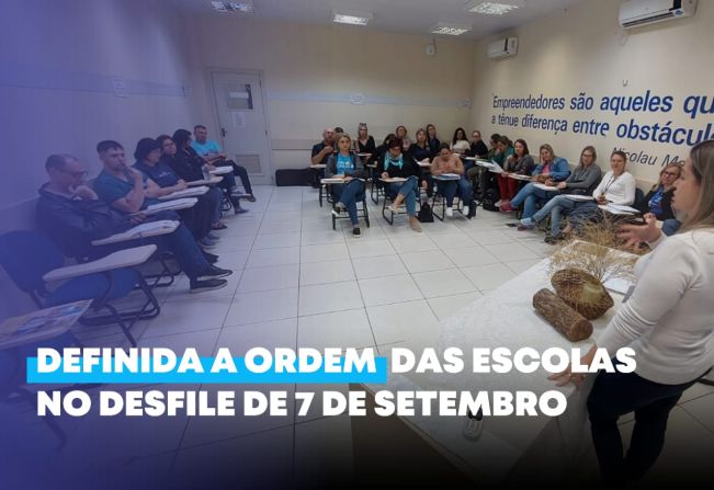 Definida a ordem das escolas no desfile de 7 de Setembro