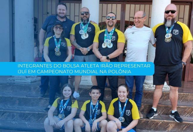 Integrantes do Bolsa Atleta vai representar Ijuí em Campeonato Mundial na Polônia