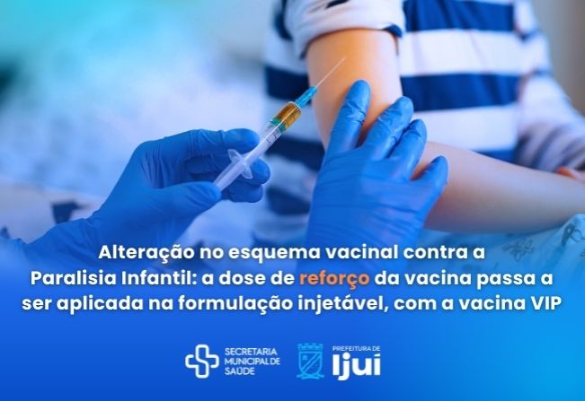 Sistema vacinal contra a Paralisia Infantil  sofre alteração