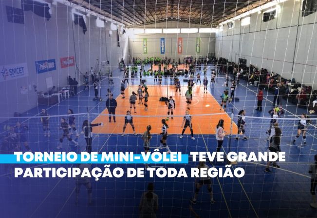 Torneio de Mini-Vôlei teve grande participação de toda região