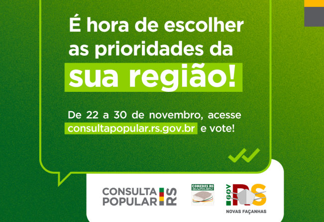 Consulta Popular está aberta para votação!