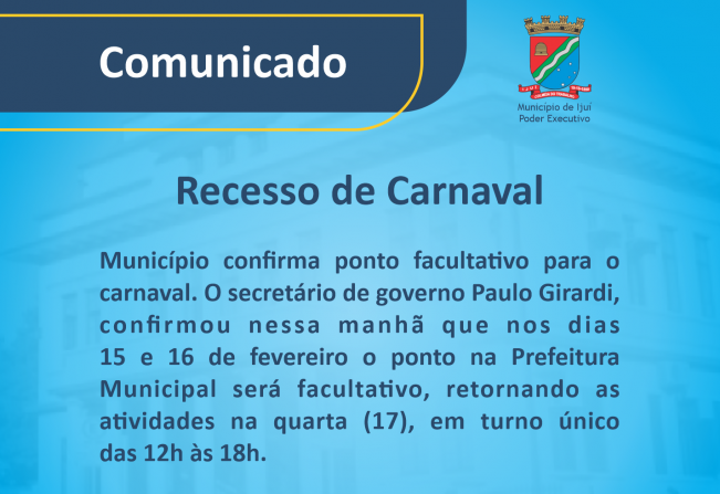 Recesso de Carnaval